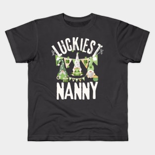 Luckiest Nanny, Luckiest Nanny Ever, St Patrick's Day Nanny Kids T-Shirt